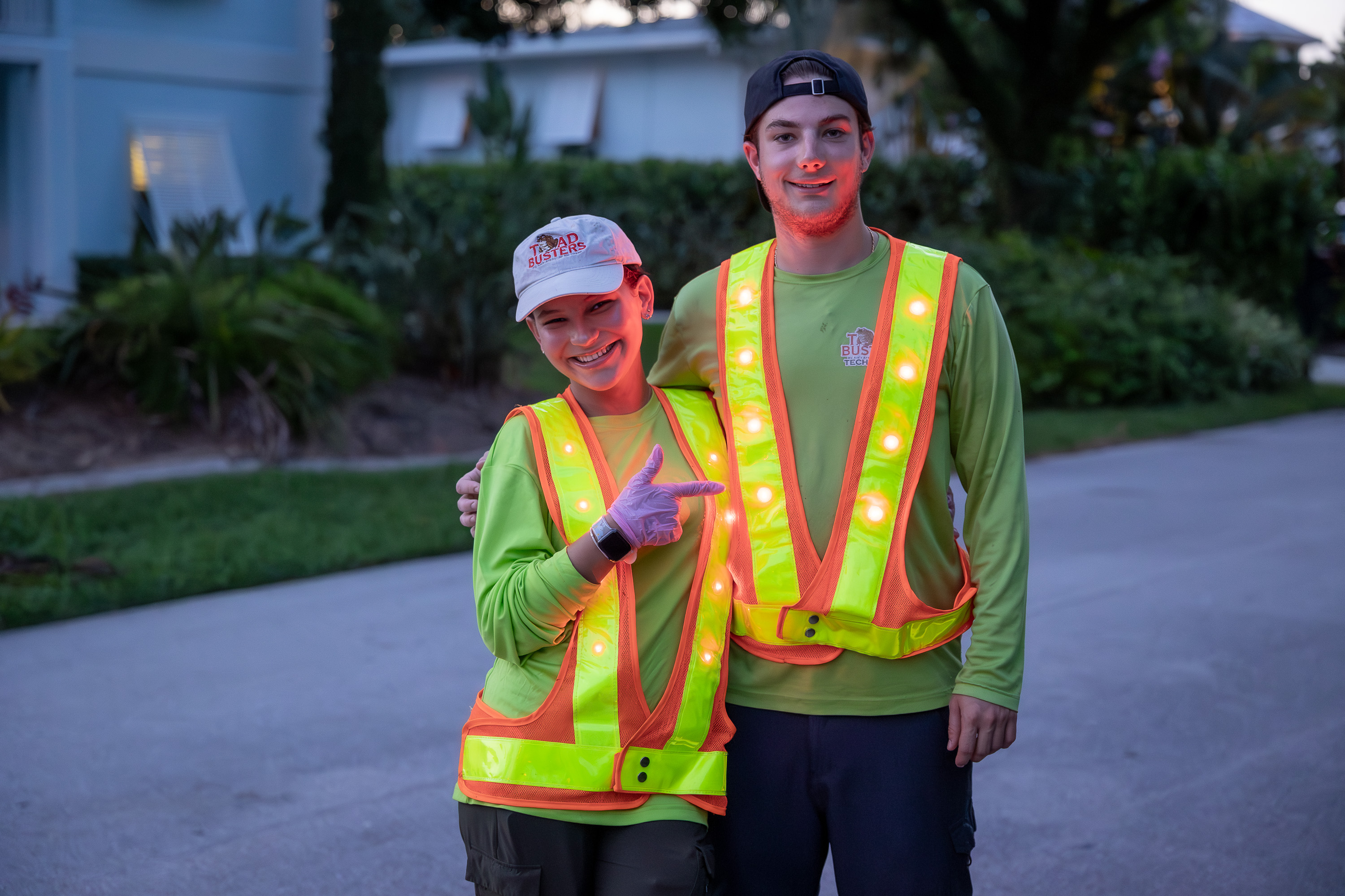 Toad Busters team members - boy and girl